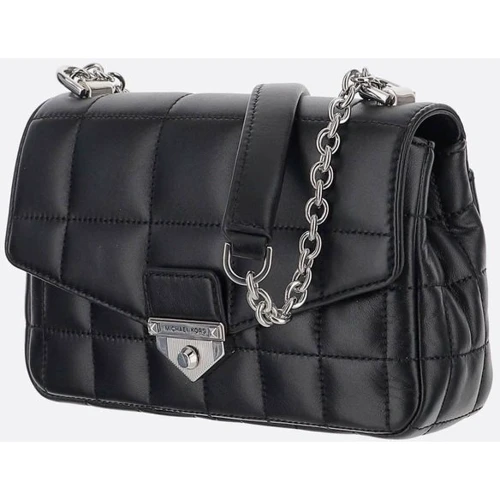 Жіноча сумка крос боді Michael Kors SM CHAIN SHLDR чорна (30H0S1SL1T001): Тип ручки Без ручки, На цепочке, Плечевой ремень