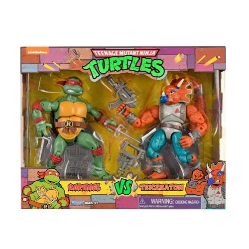 Набір фігурок TMNT серії Черепашки-ніндзя класичні - Рафаель проти Трицератону (34 крапки артикуляц.: Тип Набор игровых фигурок
