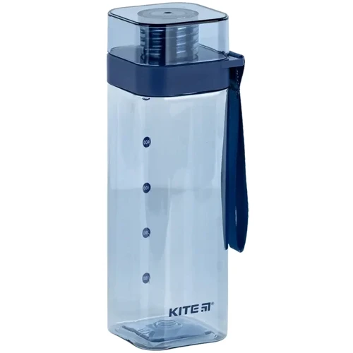Пляшечка Kite для води квадратна 550 мл блакитна (K24-1209-1) фото 7