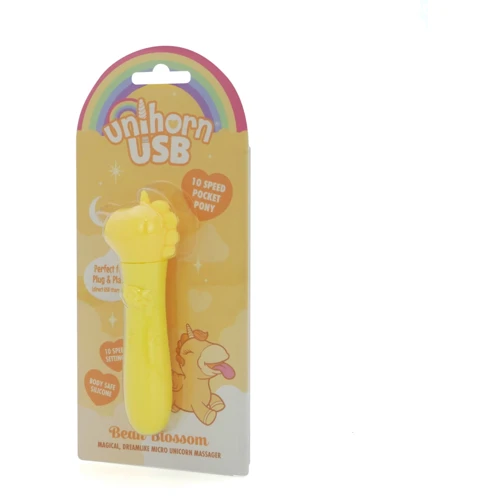 Вібратор-єдиноріжка Unihorn USB Bullet - Bean Blossom, віброкуля, USB зарядка