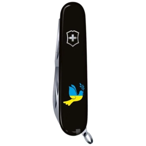 Мультитул Victorinox Spartan Ukraine 91мм/12 функций/черный /Голубь Мира (1.3603.3_T1036u): Количество функций 12