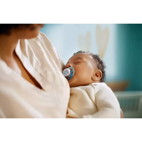 Пустушка ортодонтична Philips AVENT Ultra Air "I love…" для хлопчиків 0-6 міс 2 шт (SCF080/01) фото 8