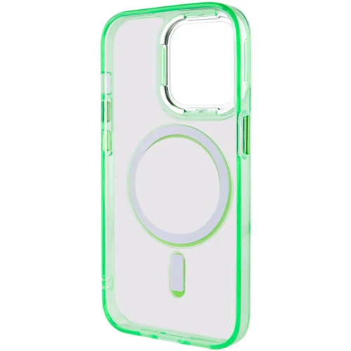 Чохол для iPhone Epik TPU Iris with MagSafe Light Green для iPhone 14 Pro Max: Матеріали Силикон