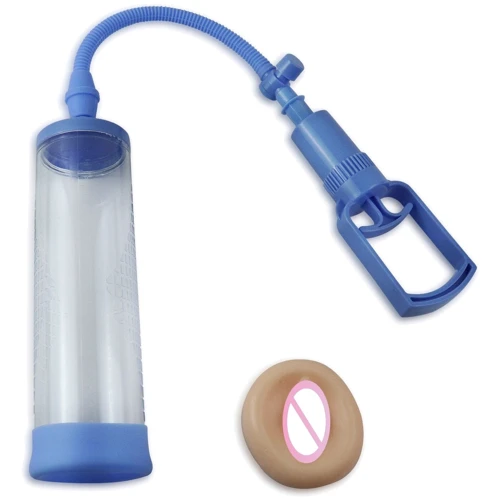 Вакуумная помпа с ручным насосом Men Powerup Blue
