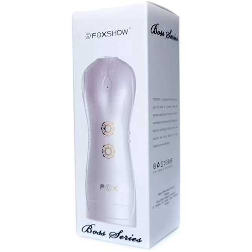 Мастурбатор FOXSHOW Vibrating and Flashing Masturbation Cup White (BS6300038)
