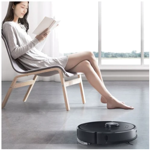 Робот-пилосос RoboRock Vacuum Cleaner S6 Black: Додатково Для маленькой квартиры, Для больших помещений, Циклонная система фильтрации, Автоматическая подзаряд