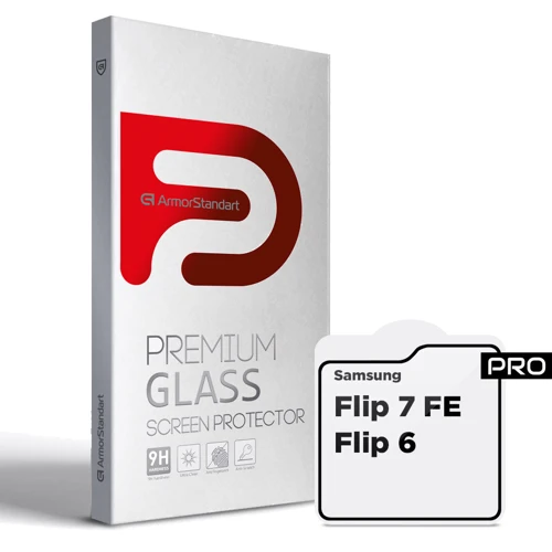 ArmorStandart Tempered Glass Pro Black for Samsung F761 Galaxy Flip 7 FE / F741 Galaxy Flip 6 (ARM88010): undefined undefined