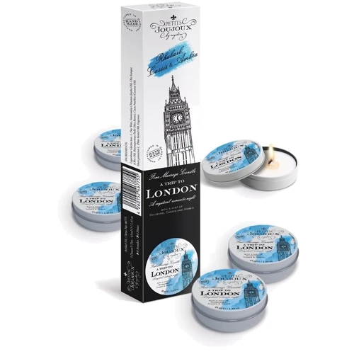 Массажная свечa Mystim Petits Joujoux - London - Rhubarb, Cassis and Ambra (43 мл)