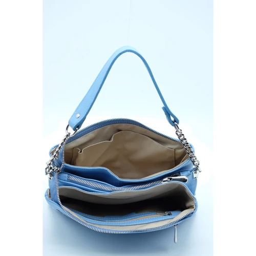 Жіноча сумка через плече ARTiS Bags блакитна (2046 7300): Фактура Матовая, Гладкая