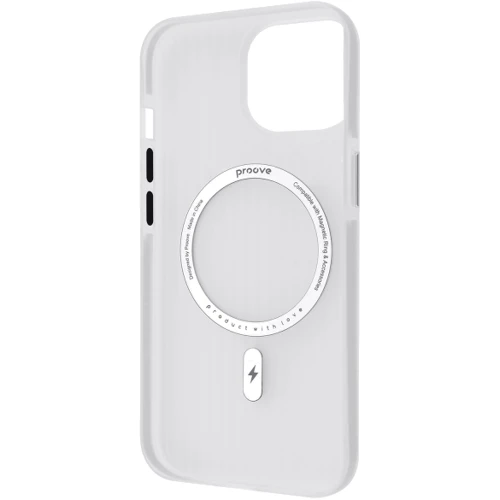Чехол для iPhone Proove Astro Case with Magnetic Ring White for iPhone 15 Pro Max: Материалы Пластик