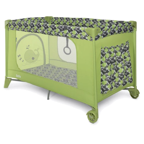 Манеж El Camino SAFE ME 1016 (palm green): Опускающаяся стенка Нет