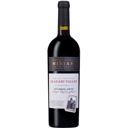 Вино Miriani Алазанская долина, красное полусладкое, 0.75л 12% (PLK4860013089586)