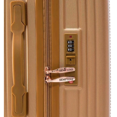 Чемодан Semi Line 20" (S) Gold золотой (T5667-2): Материал Пластик