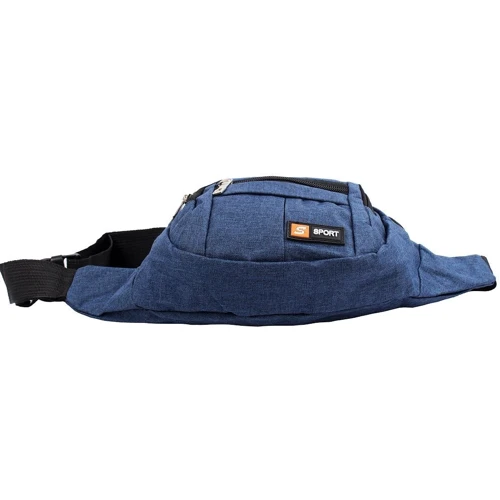Мужская поясная сумка Valiria Fashion синяя (4DETBP3256-6): Фактура Тканая, Матовая
