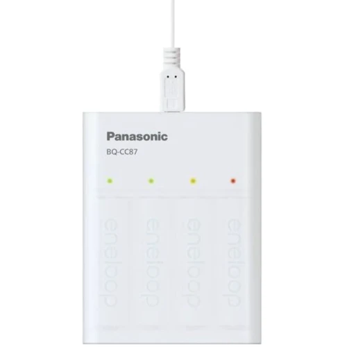 Panasonic Smartplus USB Charger BQ-CC87 + Eneloop 4xAA 2000 mAh plastic free pack (K-KJ87MCD40USB): Производитель Panasonic