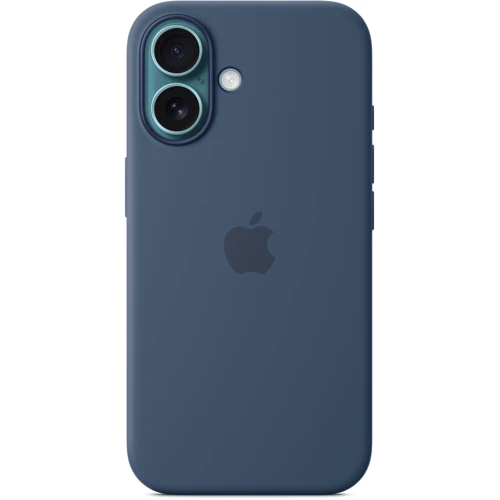 Чехол для iPhone Apple iPhone 16 Silicone Case with MagSafe - Denim (MYY23ZM/A): Цвет синий