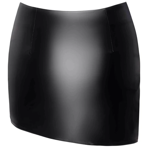 Юбка Noir Handmade F305 Legacy wetlook mini skirt Вlack, XXL