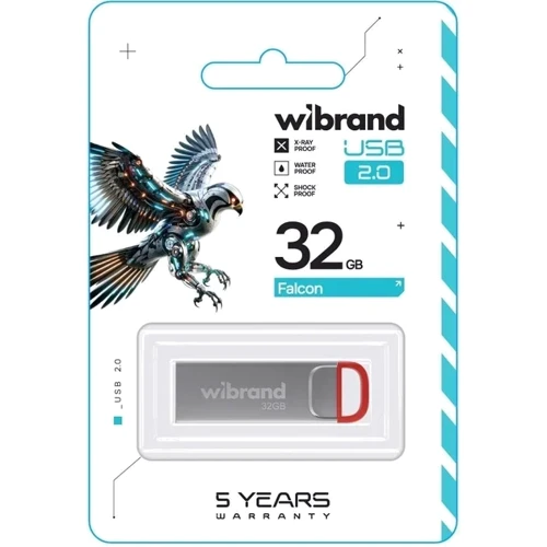 USB-флешка Wibrand 32Gb Falcon USB 2.0 Red (WI2.0/FA32U7R): Стандарт USB USB 2.0