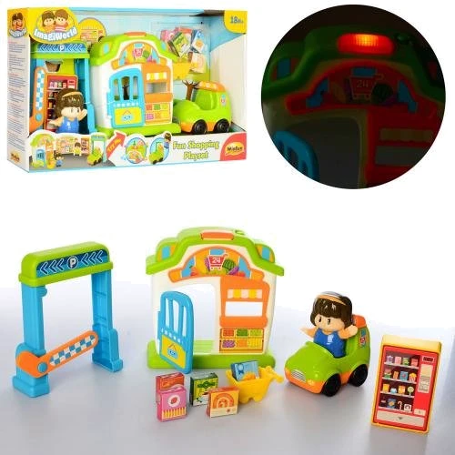 Будиночок-магазин WinFun 1308-NL 16см, меблі, фігурки, музика, звук, світло