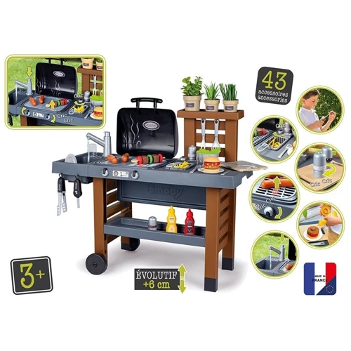 Ігровий набір Smoby Toys Garden Kitchen Садове барбекю з регулюванням висоти (312004): Виробник Smoby Toys