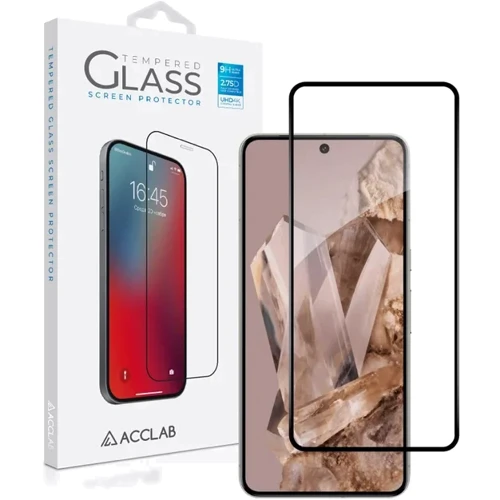 ACCLAB Tempered Glass Full Glue Black for Google Pixel 8 Pro: Материал стекло