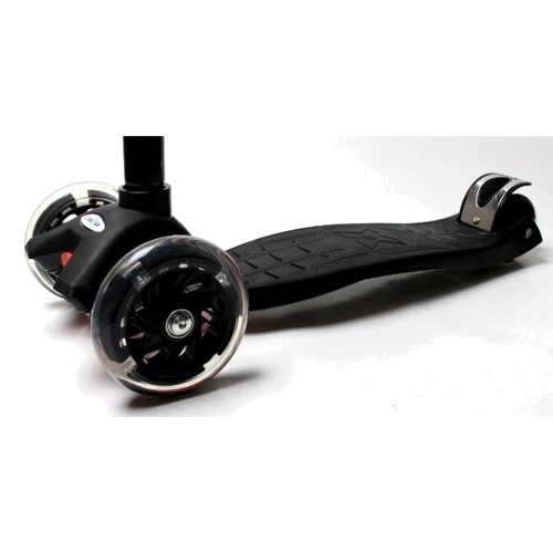 Дитячий самокат MAXI. Black (всі колеса світяться) - 455 647 779: Тип коліс литі