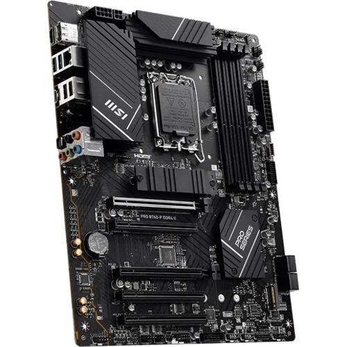 MSI PRO B760-P DDR4 II: Разъемы на плате USB Type-C, USB 3.2 Gen 1, USB 2.0, SATA 3.0, M.2, PCI Express x1