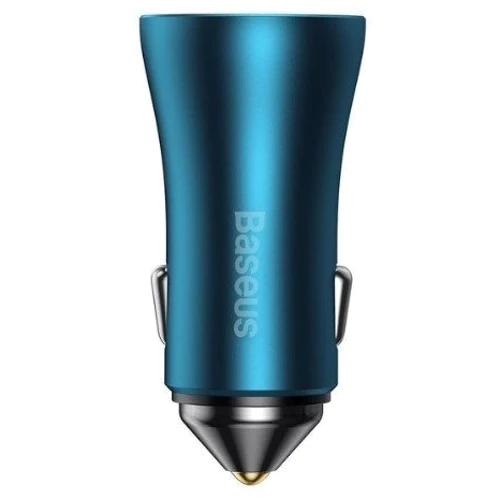 Зарядний пристрій Baseus Car Charger 2х USB-C Golden Contactor Pro 40W Blue (CGJP000003): Особливості USB-C, Быстрая зарядка, Power Delivery (PD)