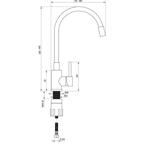 Набор для кухни Deante Corio ZRCP2113