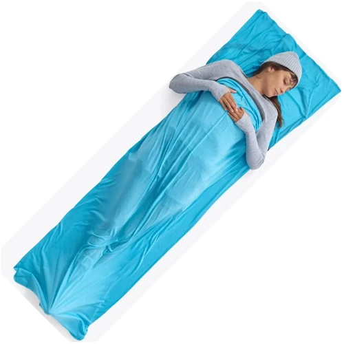 Вкладиш у спальник Sea to Summit Breeze Sleeping Bag Liner, Insect Shield - Rectangular w/ Pillow Sleeve, Turkish Tile Blue (STS ASL031081-251608): Виробник Sea To Summit