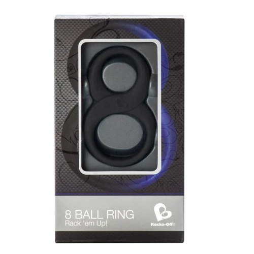 Эрекционное кольцо Rocks Off 8 Ball Black