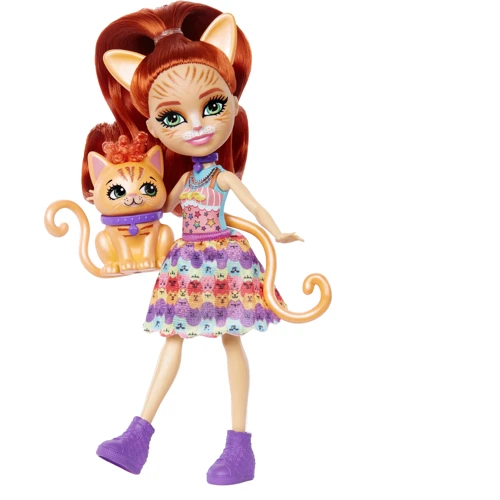 Кукла Mattel Enchantimals Рыженькая кошечка Тарла: Особенности На шарнирах