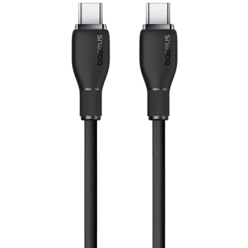 Кабель Baseus Cable USB-C to USB-C Pudding Series Fast Charging 100W 1.2m Black (P10355702111-00) фото 6