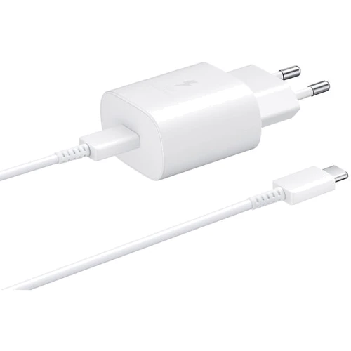 Зарядное устройство Samsung USB-C Wall Charger with Cable USB-C 25W White (EP-TA800XWEGRU)