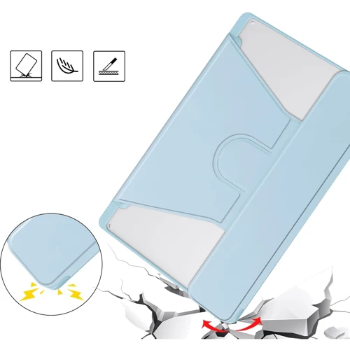 Аксессуар для планшетных ПК BeCover Case Rotatable Smart Keyboard Light Blue for Samsung Galaxy Tab S6 Lite 2024 P620/P625/P627 (712590): Материал Экокожа