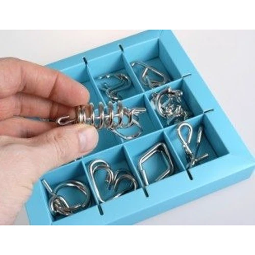 Набор головоломок набор головоломок 10 Metal Puzzle, Blue, голубой (473356)