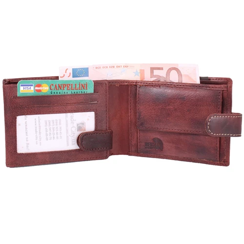 Чоловіче портмоне Buffalo Wild коричневе (DNKN992L-CH-HP-rust) фото 7