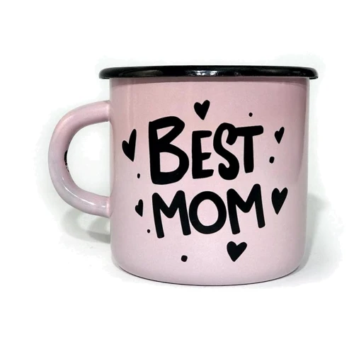 Чашка PAPAdesign Best mom рожевий