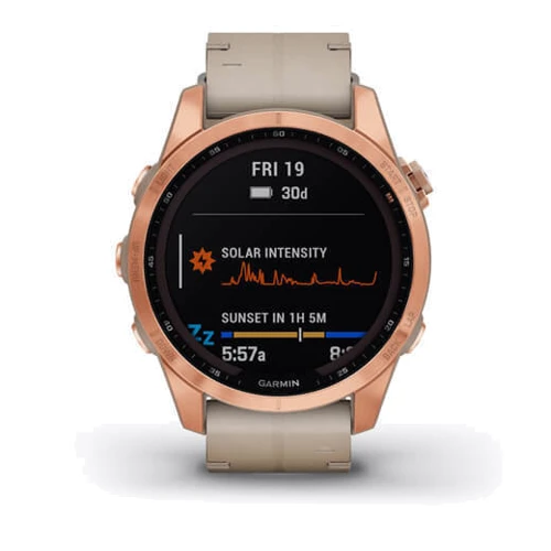 Смарт-часы Garmin Fenix 7S Sapphire Solar Rose Gold Titanium with Limestone Leather Band (010-02539-35): Карты памяти нет