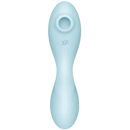 Вакуумный стимулятор с вибрацией Satisfyer Curvy Trinity 5+ (Blue)