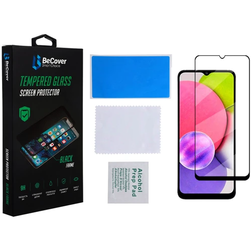 Аксесуар для смартфона BeCover Tempered Glass Black для Samsung A032 Galaxy A03 Core (707102)