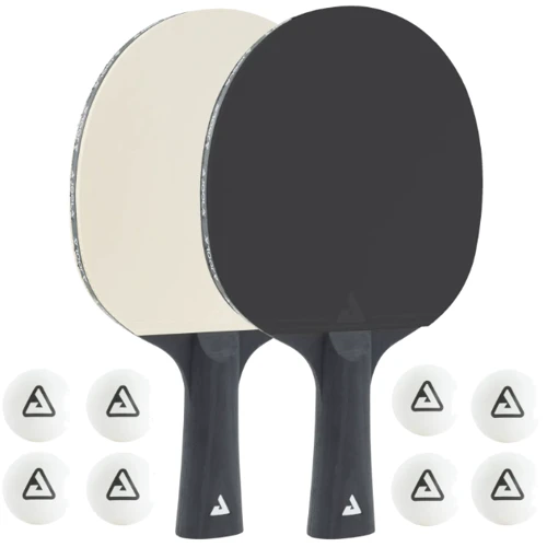 Набір для настільного тенісу Набір для настільного тенісу Joola Black White 2 Bats 8 Balls (54817) фото 1