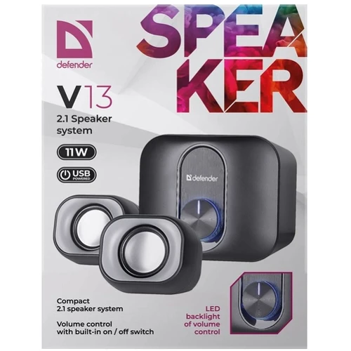 Акустическая система Defender V13 11W Black-Grey (65213) фото 4