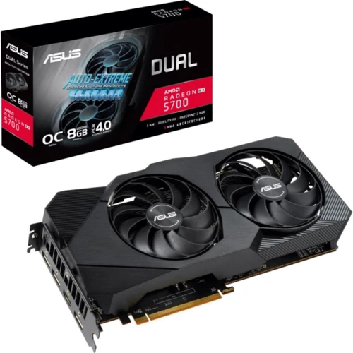 Видеокарта ASUS Radeon RX 5700 XT 8192Mb DUAL OC EVO (DUAL-RX5700XT-O8G-EVO)