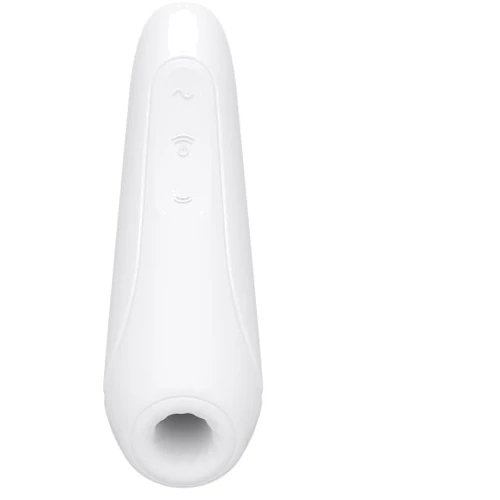 Вакуумный клиторальный стимулятор Satisfyer Curvy 1+ White