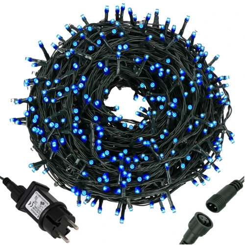 Гирлянда Springos уличная 15 м 300 LED голубая (CL0323) фото 7