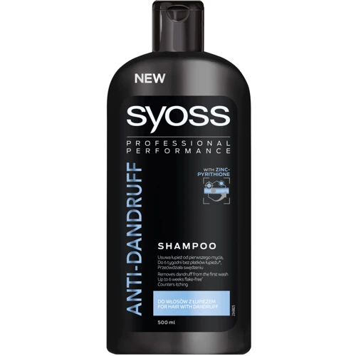 Schwarzkopf SYOSS Anti-Dandruff Control Shampoo 500 ml Шампунь для волосся, схильних до лупи