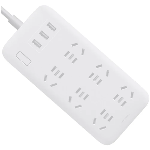 Подовжувач Mi Power Strip (6 розеток + 3 USB-Port), White (Розумне освітлення, розетки та вимикачі)(79006463) Stylus approved