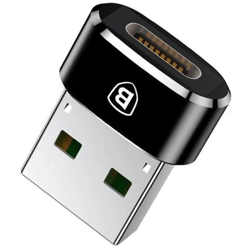 Адаптер Baseus Adapter USB to USB-C Female Black (CAAOTG-01): Интерфейс подключения USB-C