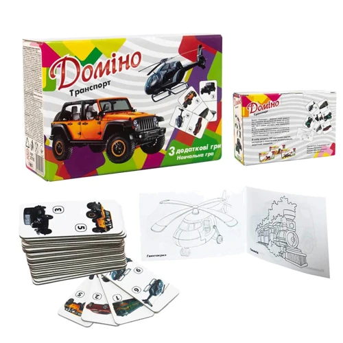 Настольная игра Strateg Домино Транспорт укр. (30765)